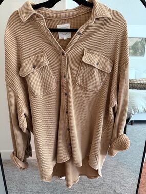 Aerie Anytime Fav Waffle Shirt